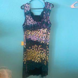 Pattern Mid Length Dress